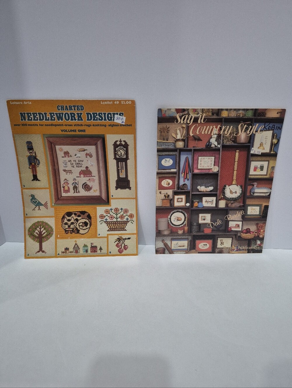 Vintage Country Cross Stitch Needlework Country Pattern Booklets Cottagecore